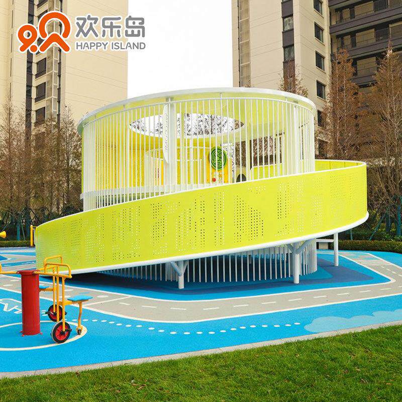 儿童组合滑梯不锈钢钻洞地蹦床秋千摇马转椅攀岩传声筒设备厂家