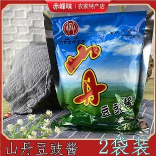 内蒙古赤峰大酱巴林右旗山丹牌豆豉酱450克袋装东北沾菜大酱