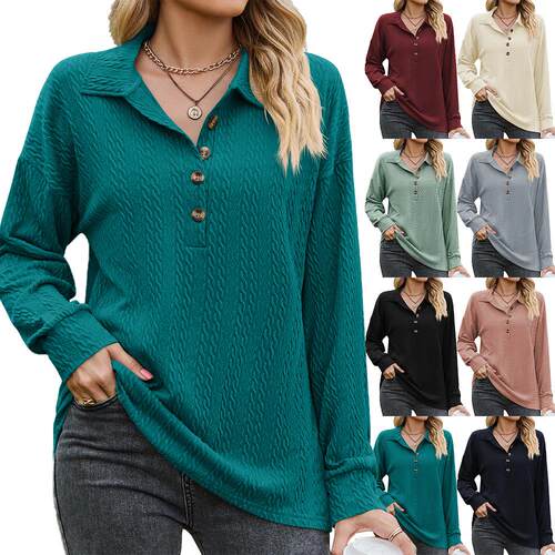 Women's collar long sleeved hoodie jacket