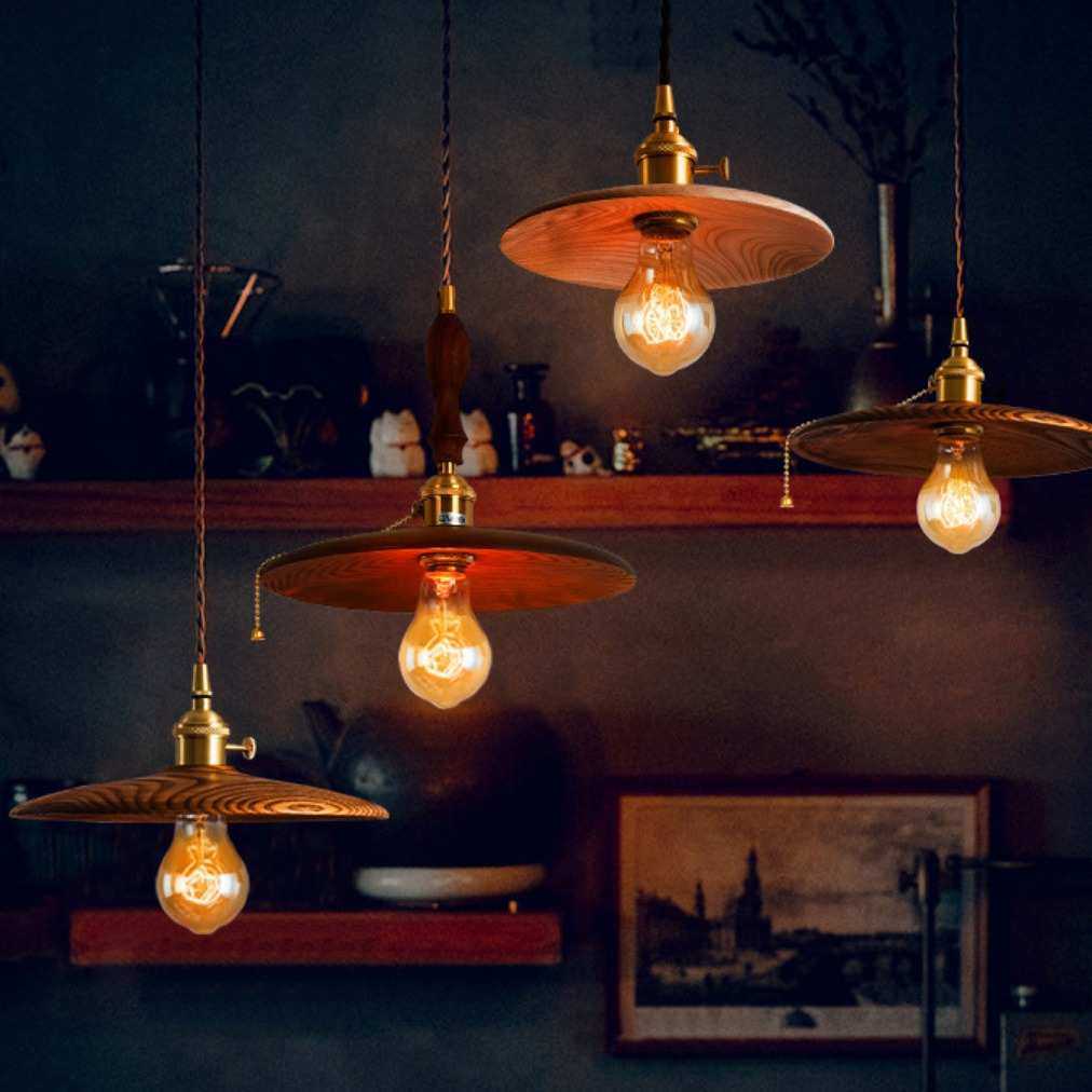 ins北欧风黑胡桃木色怀旧灯饰 卧室床头灯吧台黄铜餐厅灯侘寂吊灯,家装灯饰光源,客厅吊灯,淘宝优惠券,粉丝福利购,淘宝优惠卷