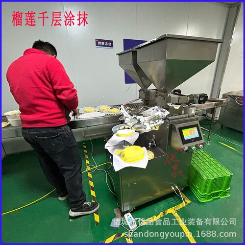 榴莲涂抹机千层蛋糕奶油涂抹机蛋皮机卷煎煎皮机