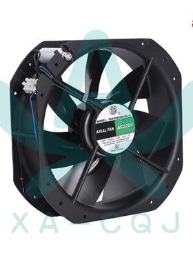 宁波九龙TG28080HA2BL-C 220V方形 全金属 耐高温 大风量轴流风机