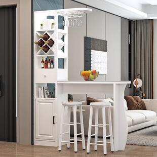 家用酒123柜吧台一体柜桌客厅玄关断简约现高脚桌欧代隔式小吧台