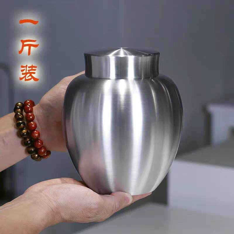大号锡罐一斤密封茶叶罐纯锡半斤装金属储茶罐白茶岩茶保鲜纯锡罐