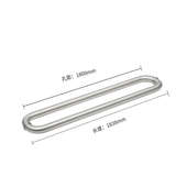 加厚不锈钢指纹框玻璃门拉手有把手推拉门无o型银酒店简约拉丝