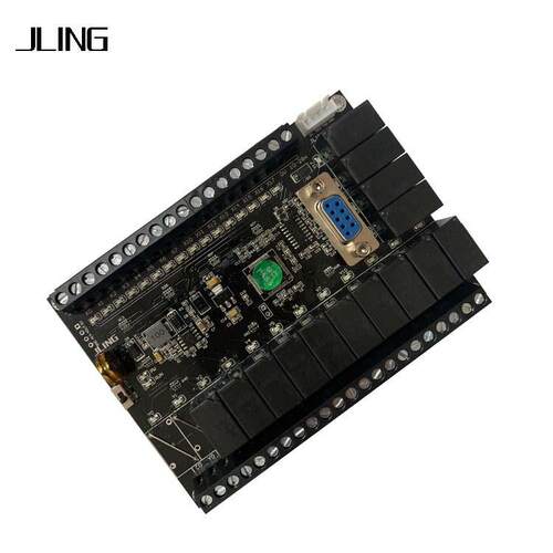 国产PLC工控板FX1N-32MRT14路继电器，2路晶体管输出带模拟量
