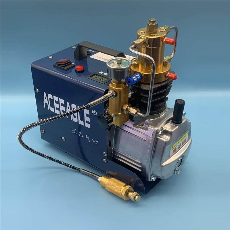 优品高压打气机30mpa高压气泵40mpa小型单杠水冷电动自动充气泵管
