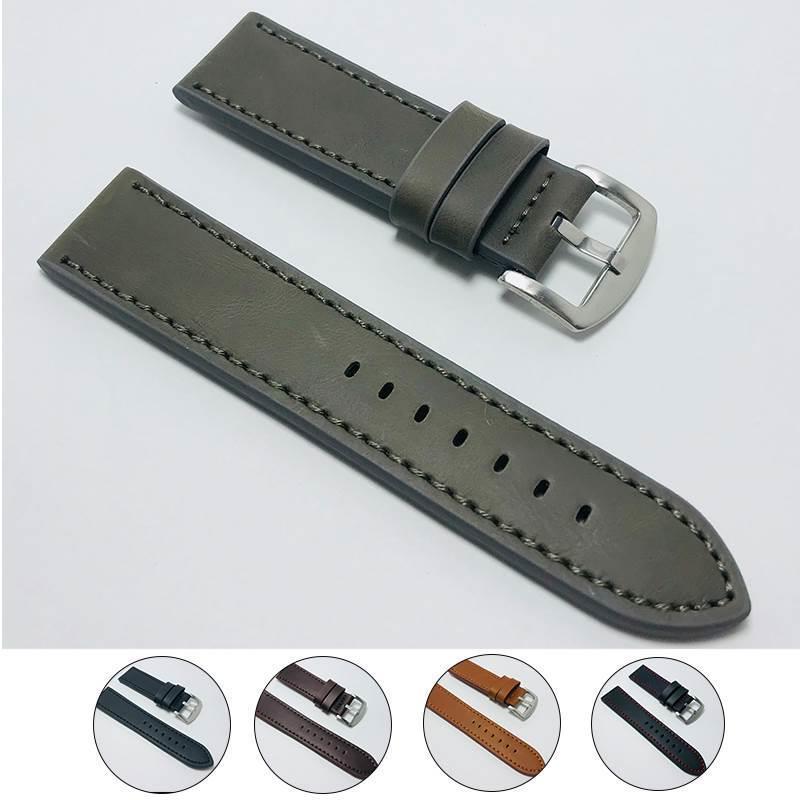 5Color Leather Watch Strap Watches band 22mm 20mm 18mm 24mm