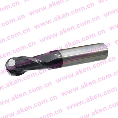 亚肯二球头2F超硬钨钢铣刀（普长）加工材料的材质硬度适用性强