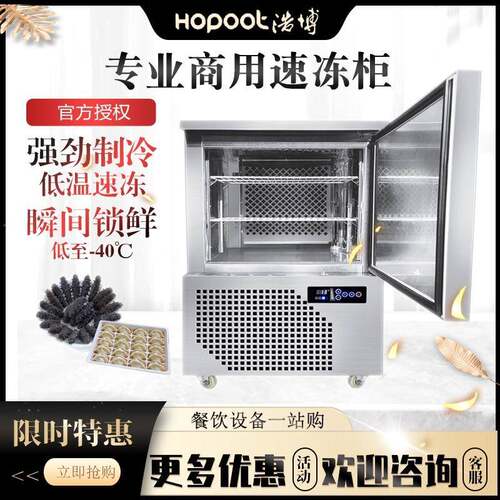 浩博速冻柜商用零下40度低温冷冻冰柜急冻冷柜海鲜水饺肉丸