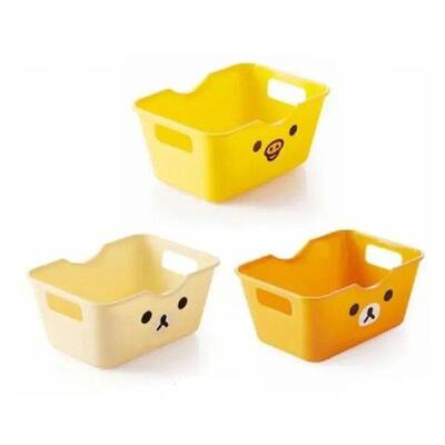 Cartoon Bear Shape Plastic Storage Box Desktop Mini