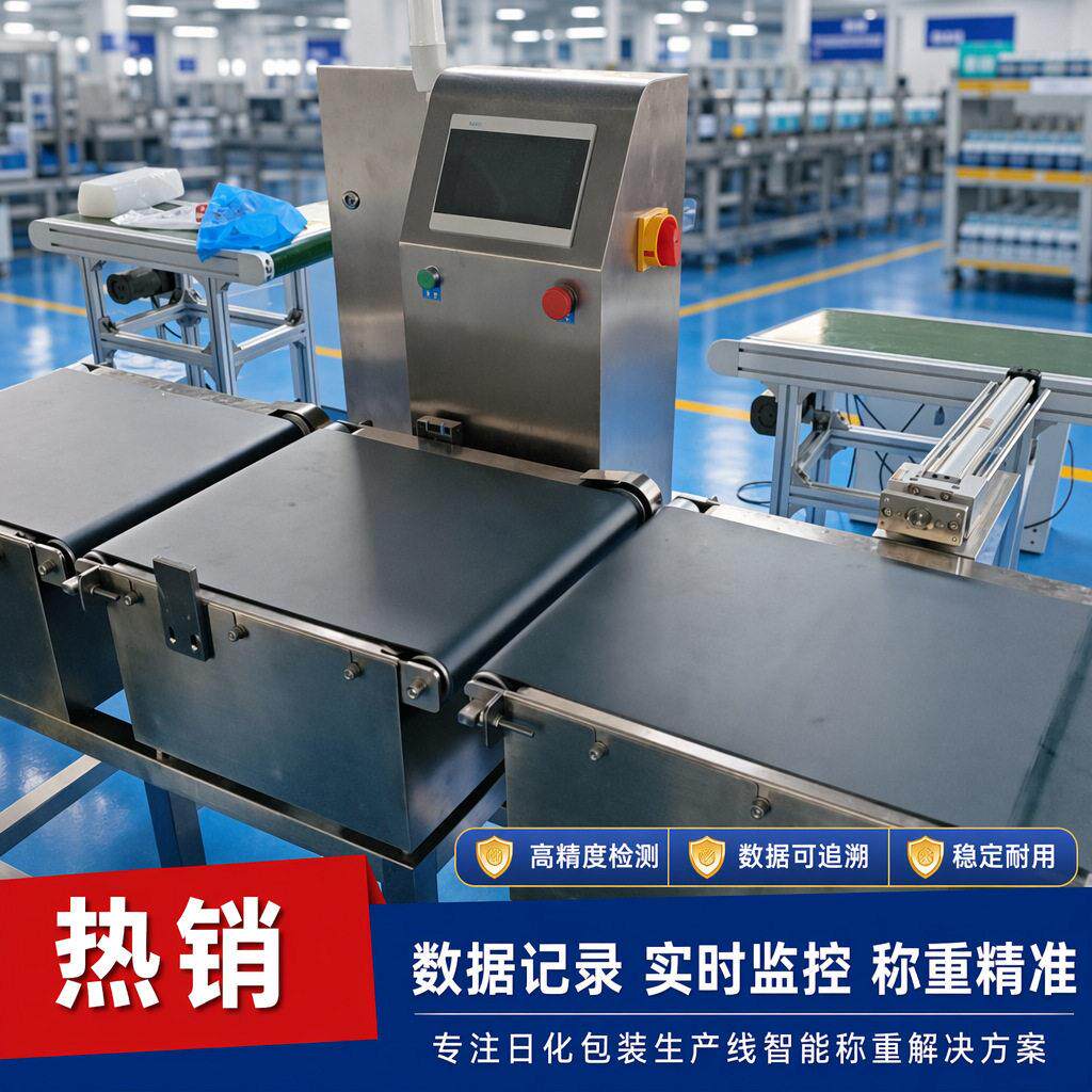 金钻检重秤分拣机日化纸巾包装辅助剔除实时监控称重