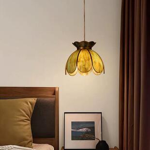 现代新中吊灯风复古式莲花976客厅灯卧室室禅意茶中国灯饰莲花造