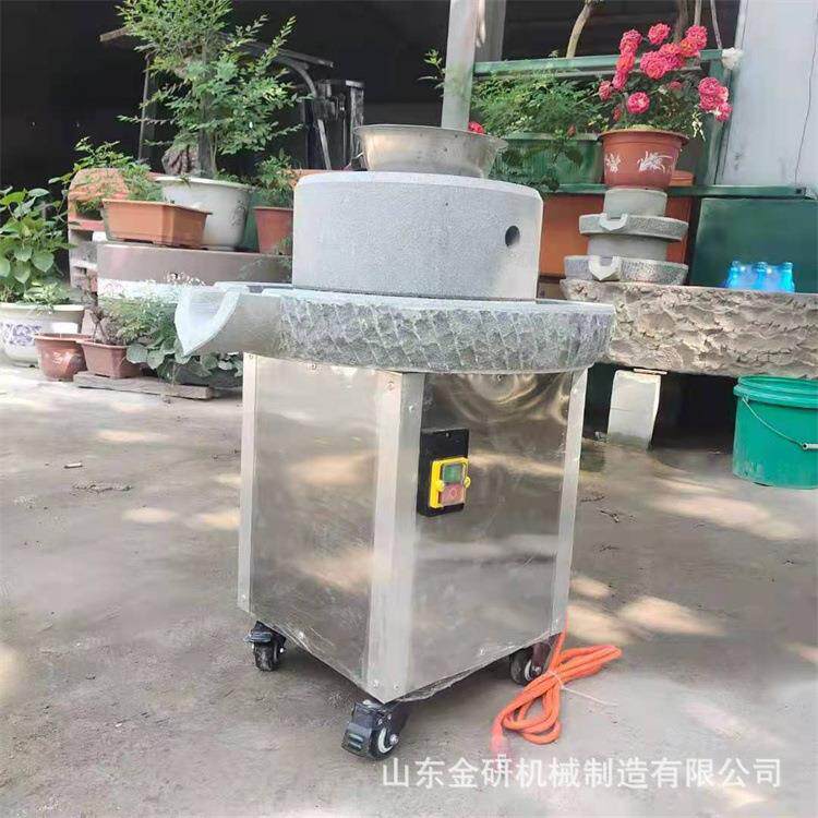 60 80型电动石磨机 小麦荞麦麦麸分离机 黄金玉米饼磨浆设备