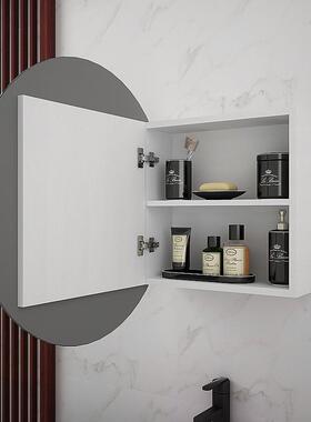 7W定制圆形户镜柜4CM铝合金浴室BOM小型洗漱柜厕所挂墙卫式生6间