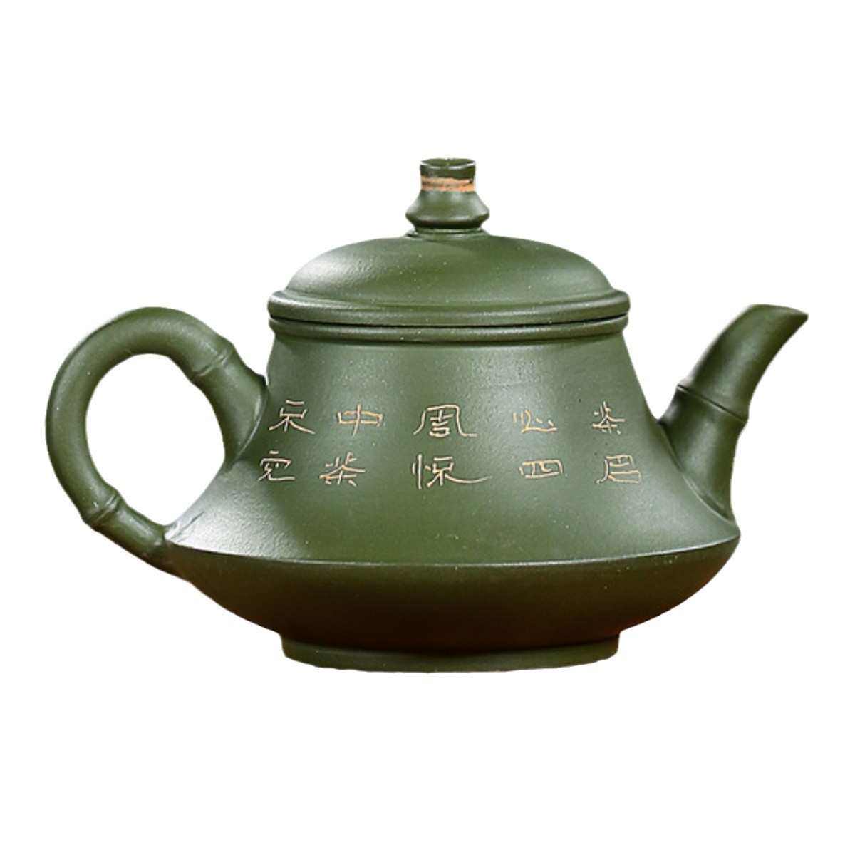 《荷香玉笠》宜兴手工紫砂壶原矿绿泥茶壶家用功夫茶具养生泡茶壶