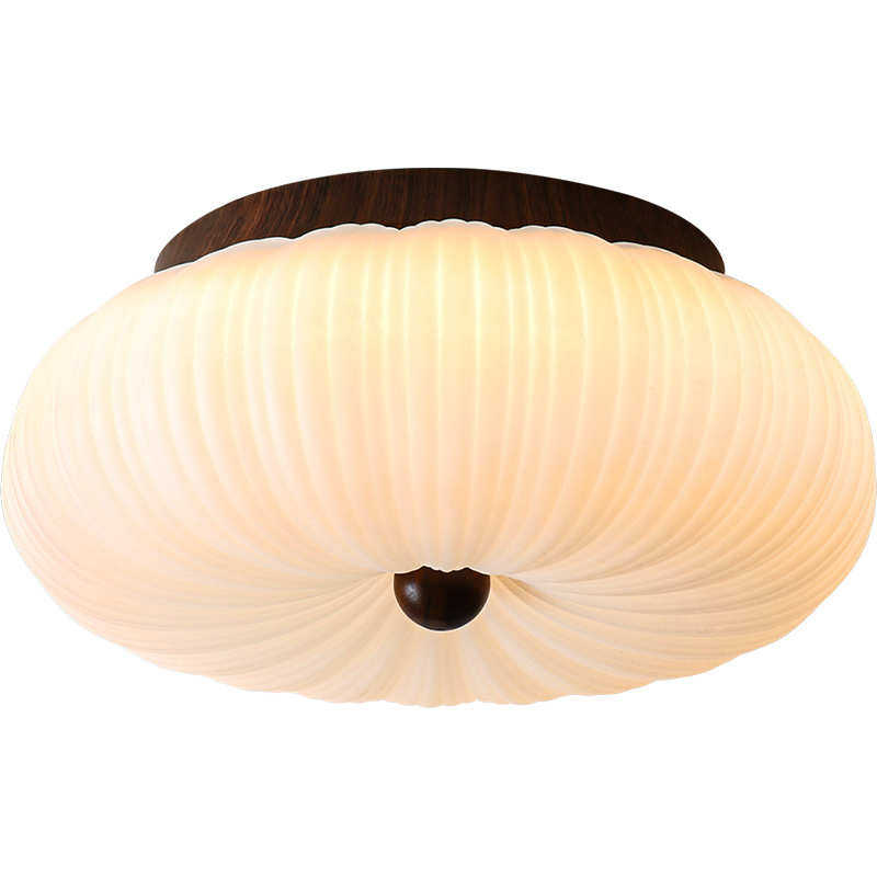 护眼中古简约卧室吸顶灯房间奶油风花瓣南瓜高显指LED光吸顶灯具,家装灯饰光源,智能吸顶灯,淘宝优惠券,粉丝福利购,淘宝优惠卷