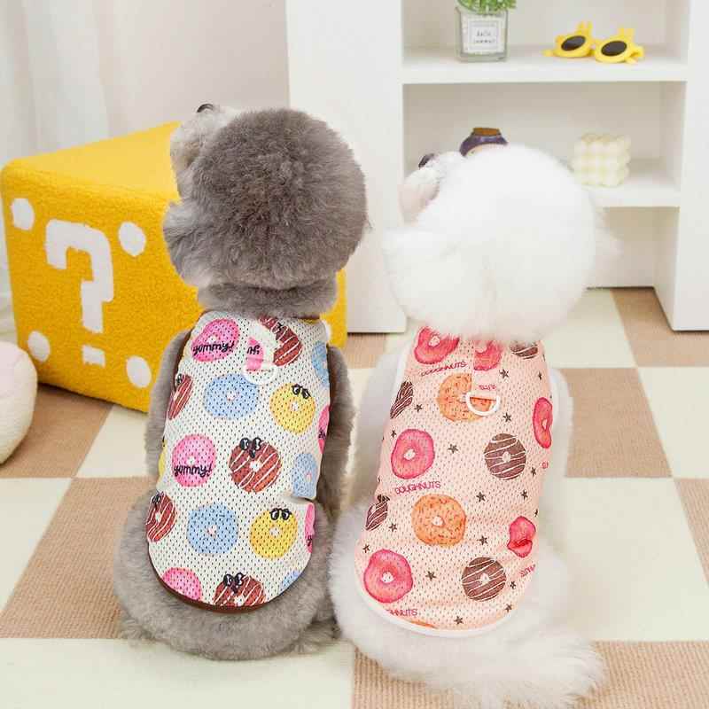 宠物衣服狗狗春夏装新款网眼防蚊幼犬猫咪衣服宠物服装24风车背心