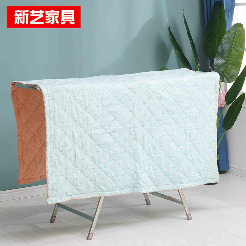 不锈钢落地式晾衣架户外家用可折叠翼型挂衣架加厚稳固阳台晒衣架