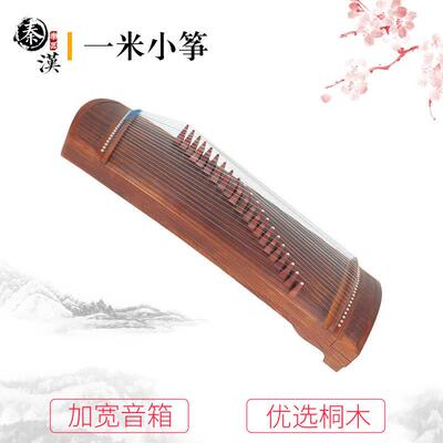 秦汉牌小古筝1米21弦便携式古筝旅行筝可演奏琴半筝