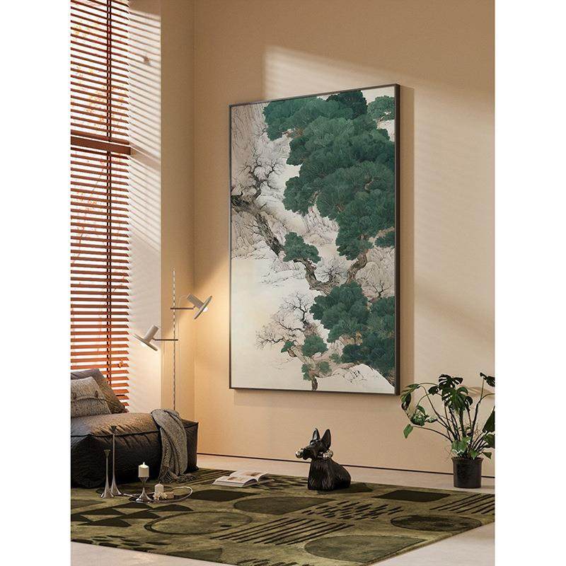 现代简约美式复古人物高级感客厅书房玄关装饰画卧室壁画竖版挂画