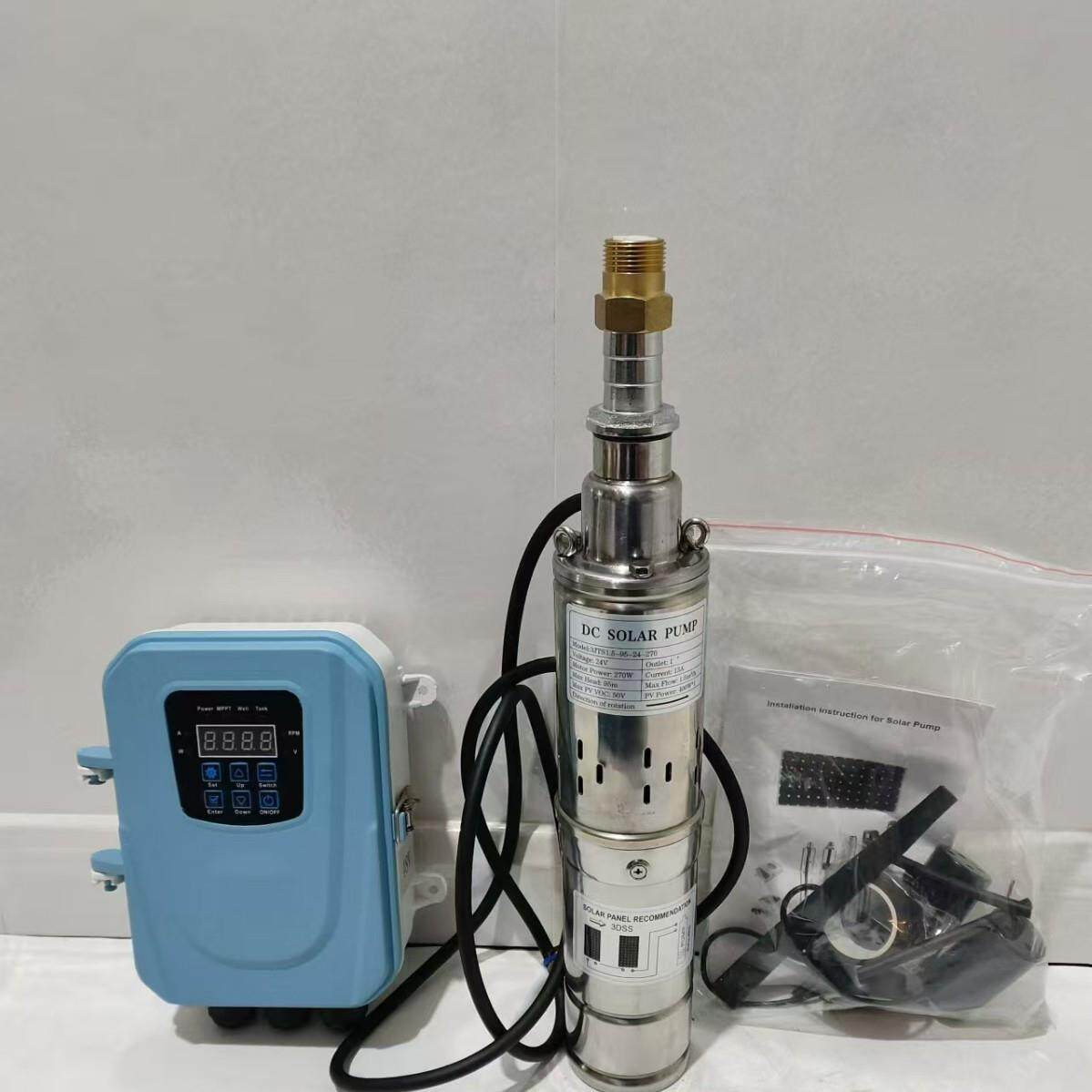 高扬程直流潜水泵机械设备通用型不锈钢螺杆泵农业灌溉小型深井泵