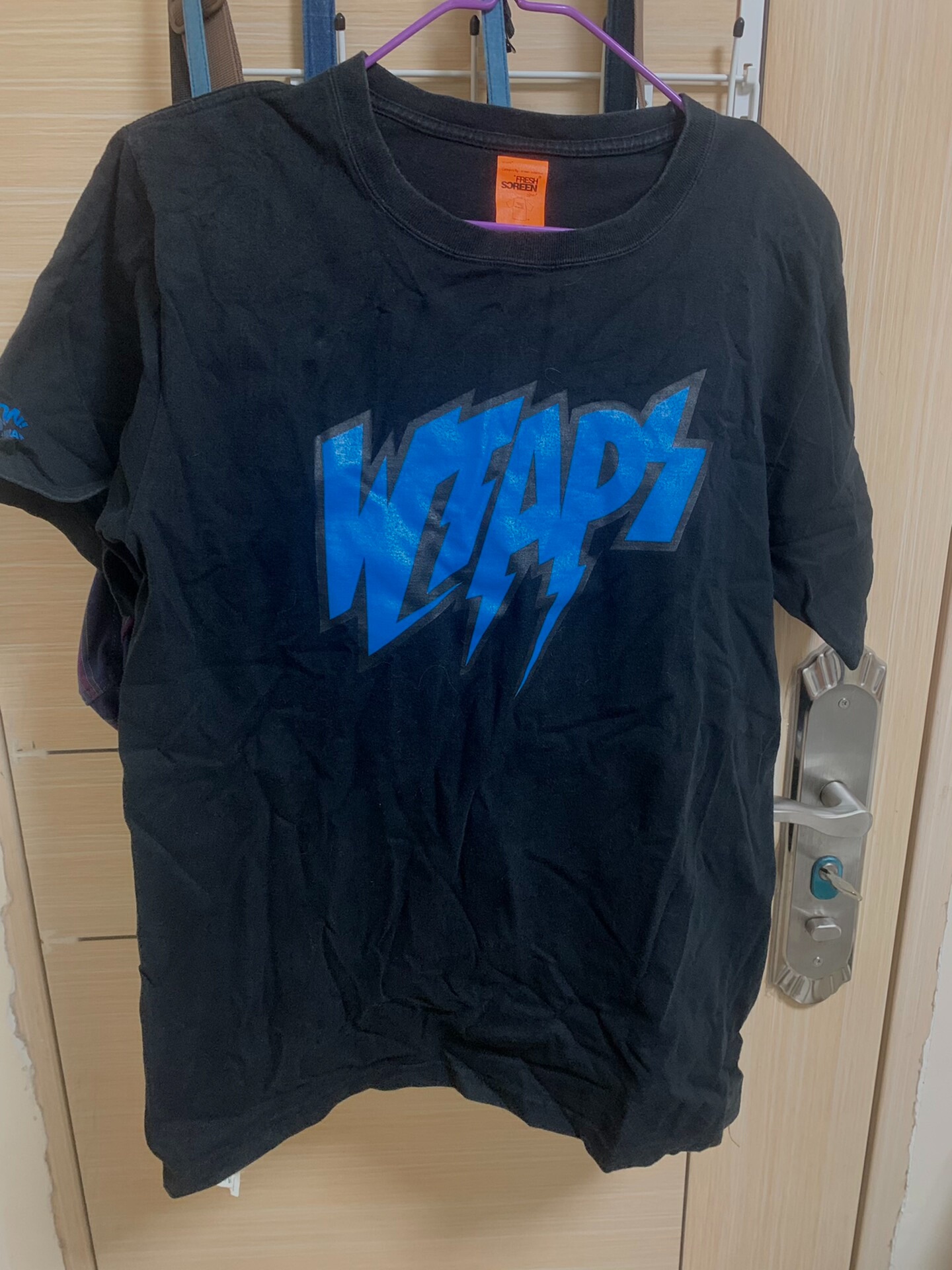 aps闪电连字复古机车T恤m码2号  非vintage