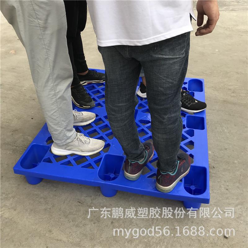 东莞现货叉垫栈板仓OVG库货周车转塑胶卡板网格九脚透气塑料踏板