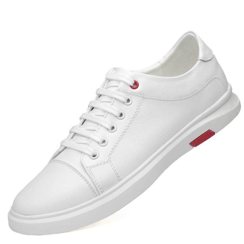 高档2023新版款季白鞋男板鞋韩百搭潮流男鞋冬气小白鞋白色透真皮