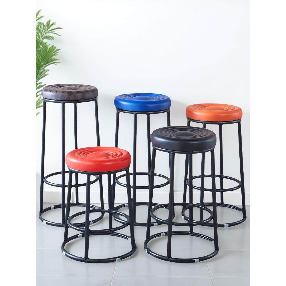 吧台凳KTV高脚凳游戏厅手机柜台收银凳咖啡厅奶茶店铁艺酒吧凳子