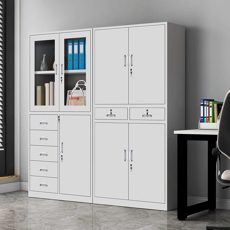 务文件柜办公室抽资料柜财凭柜带锁PUD档案收证纳柜屉矮柜铁皮柜