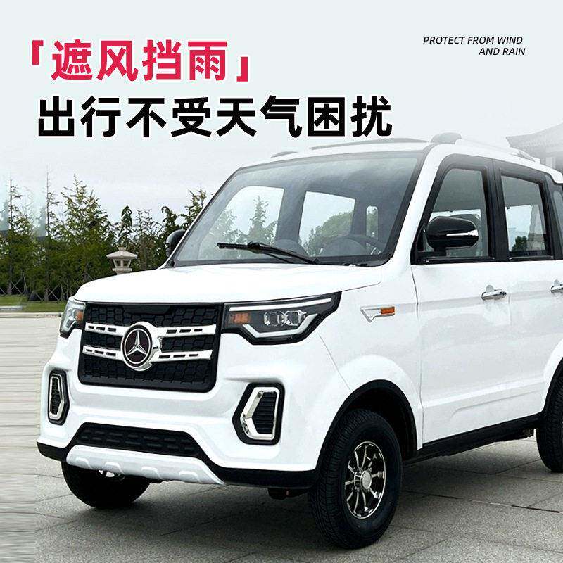 电动四轮车家用小型油电两用新能源汽车成年人老头乐步轿车