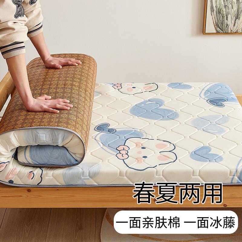 夏季双面两用凉席学生宿舍床垫春夏上下铺床褥出租屋加厚地铺睡垫