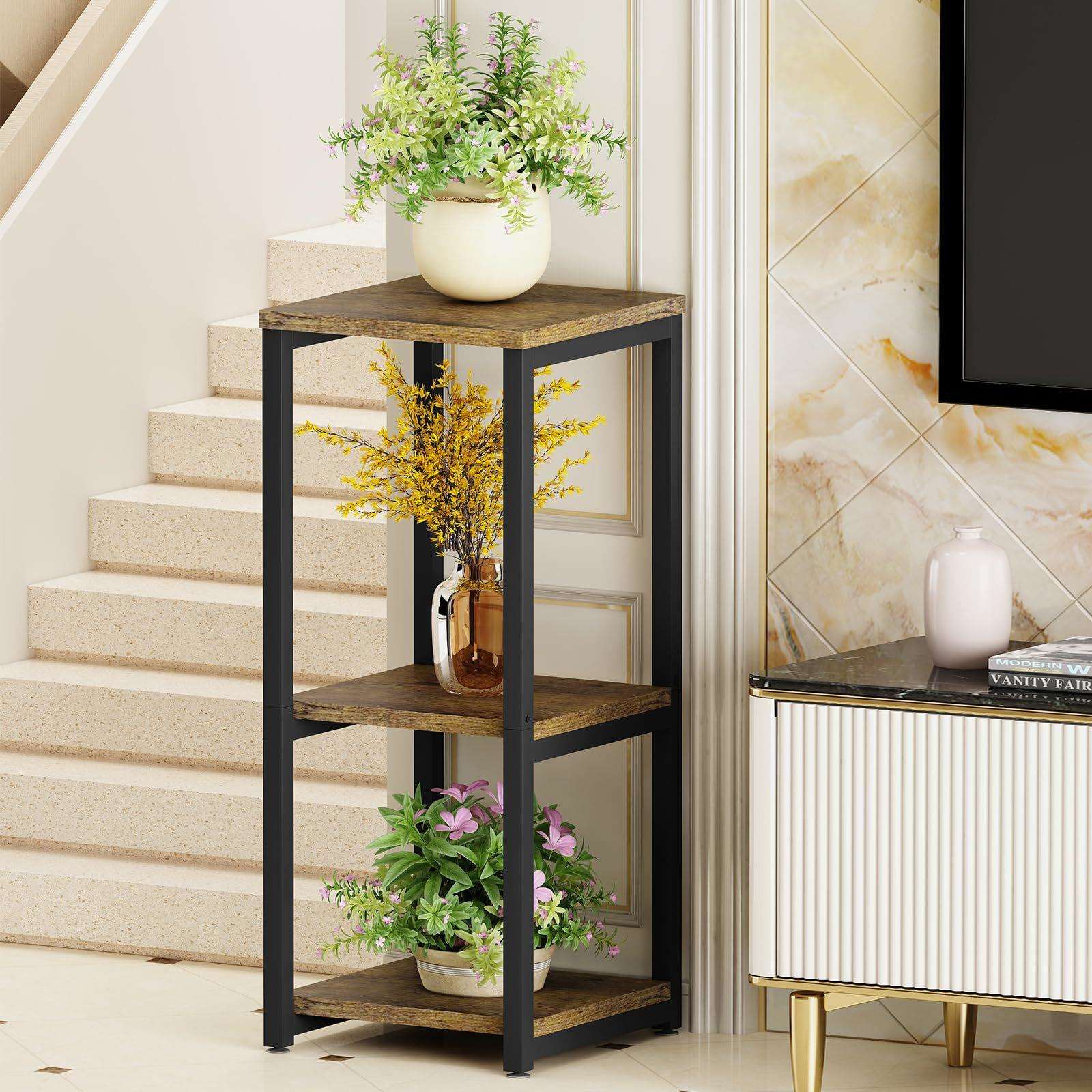 跨境铁艺花架绿萝吊兰室内盆景架家用客厅多层摆件置物架子花卉