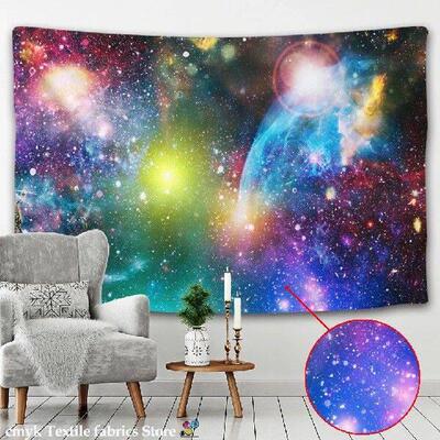 Psychedelic Universe Interstellar Tapestry Milky Way Planet
