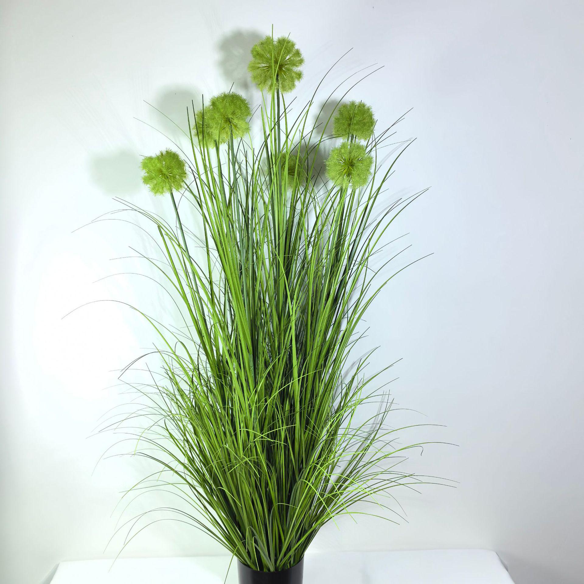 引花道落地苇草盆景家居装饰路花假仿真洋葱仿真具草芦盆栽婚礼