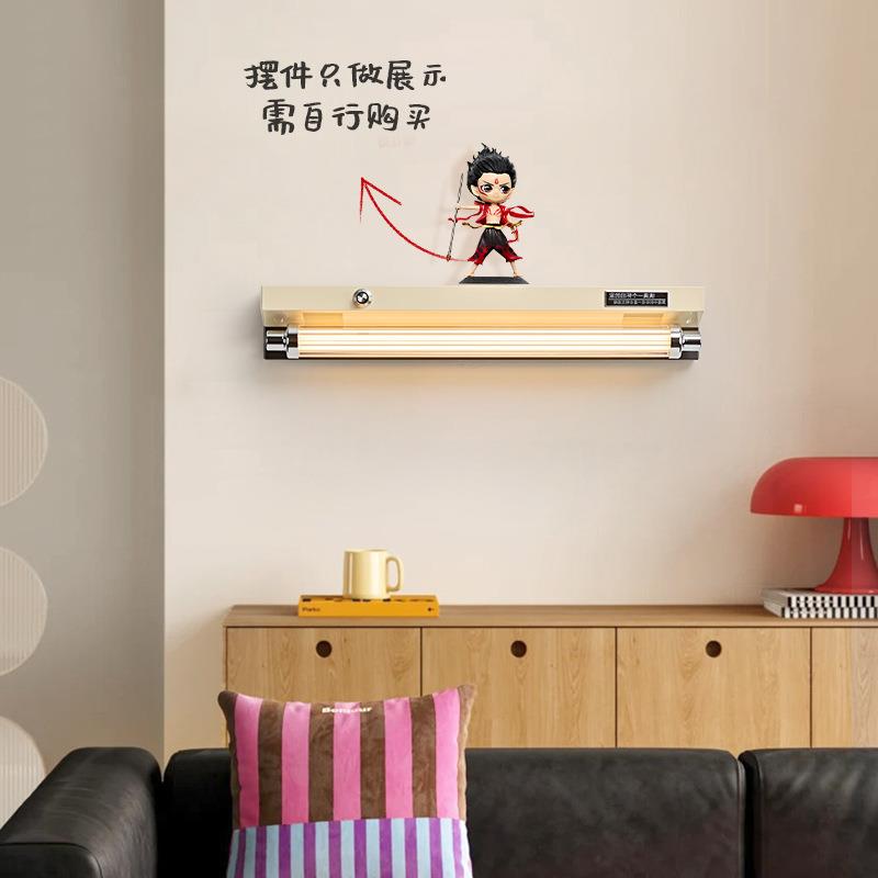 中古壁灯复亮古怀架旧卧室床头673过道工风可调节度免布线置物壁
