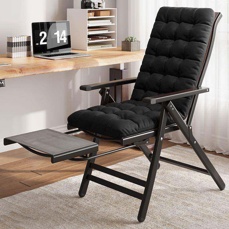 折叠躺椅午休办公室两用午睡懒人沙发家用宿舍靠背电脑椅子可调节