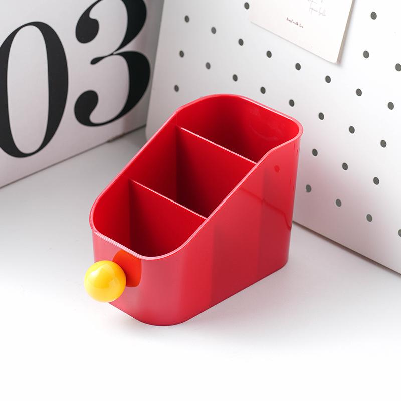 奶油风带收纳创意笔筒学生笔筒