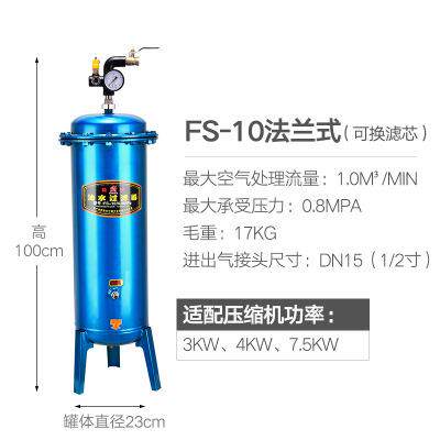 气泵空压机CHS油水分离器压缩空气净气化喷等动漆气源精密过滤用