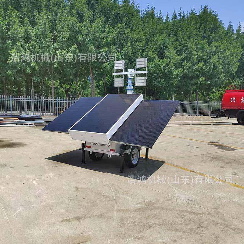 太阳能照明车移动应急照明灯塔防汛抢修应急照明车光伏板照明灯