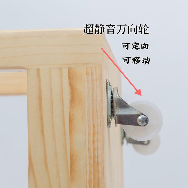 幼儿术移美动工台美室实木画纸收纳柜原木园儿童画室KKX整理架美