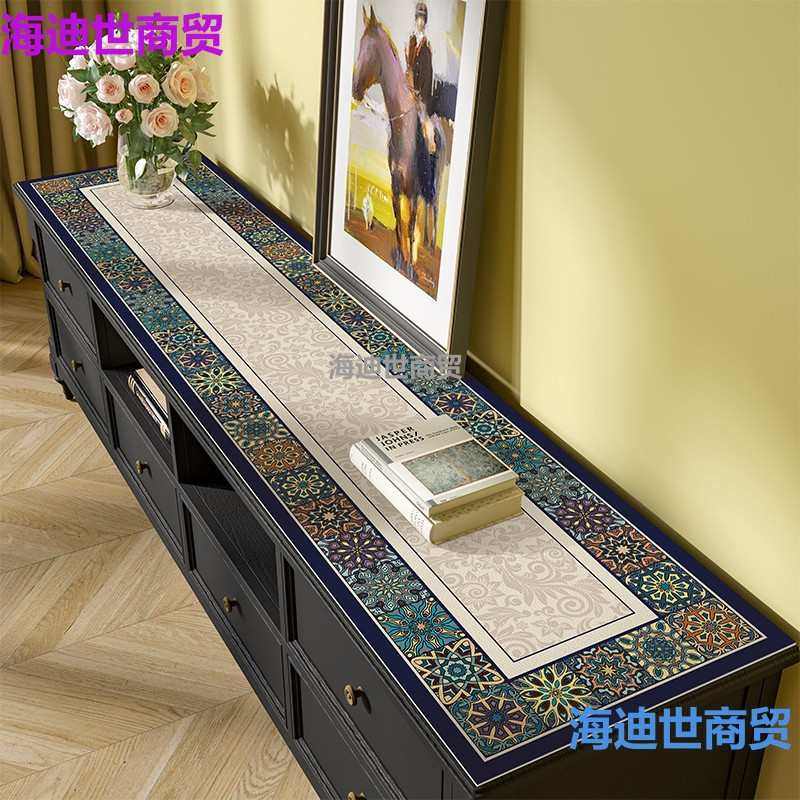 美式皮革电视柜垫氛围感茶几桌布桌垫台布可擦餐边柜玄关鞋柜垫,居家布艺,椅套/椅垫,淘宝优惠券,粉丝福利购,淘宝优惠卷
