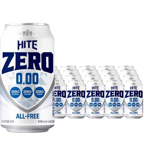 韩国进口HITE ZERO海特无酒精啤酒味饮料 无醇麦芽啤酒花 0零酒精
