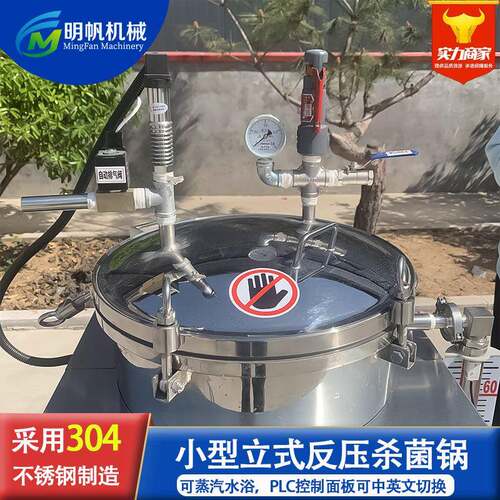 全自动小型立式杀菌锅真空熟食肉制品粽子杀菌机商用海参灭菌釜