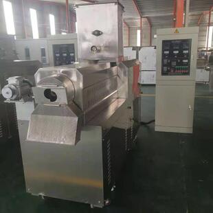 双螺杆膨化机大型谷物圈谷物球膨化设备强劲电机耐磨耐用