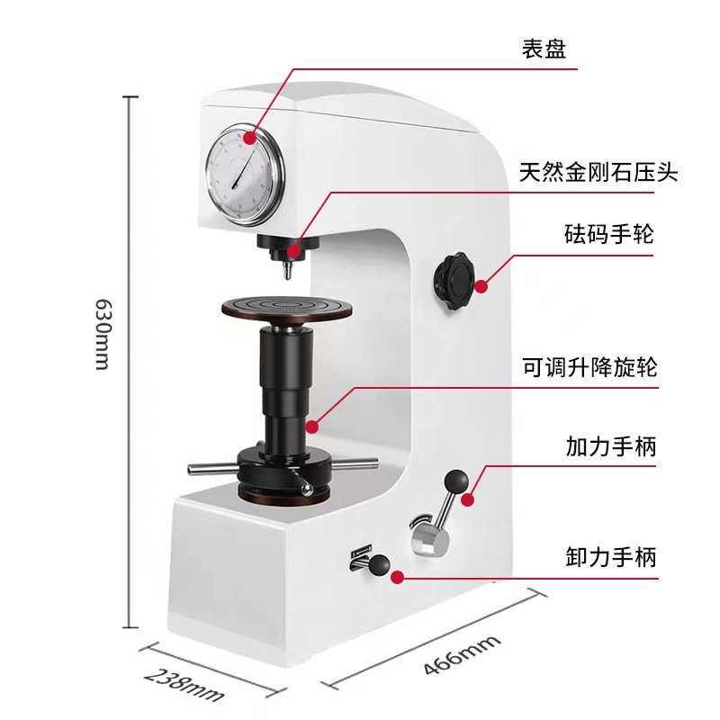 高精度洛氏硬度计电动数显台式金相淬火件模具钢HRC硬度测试仪