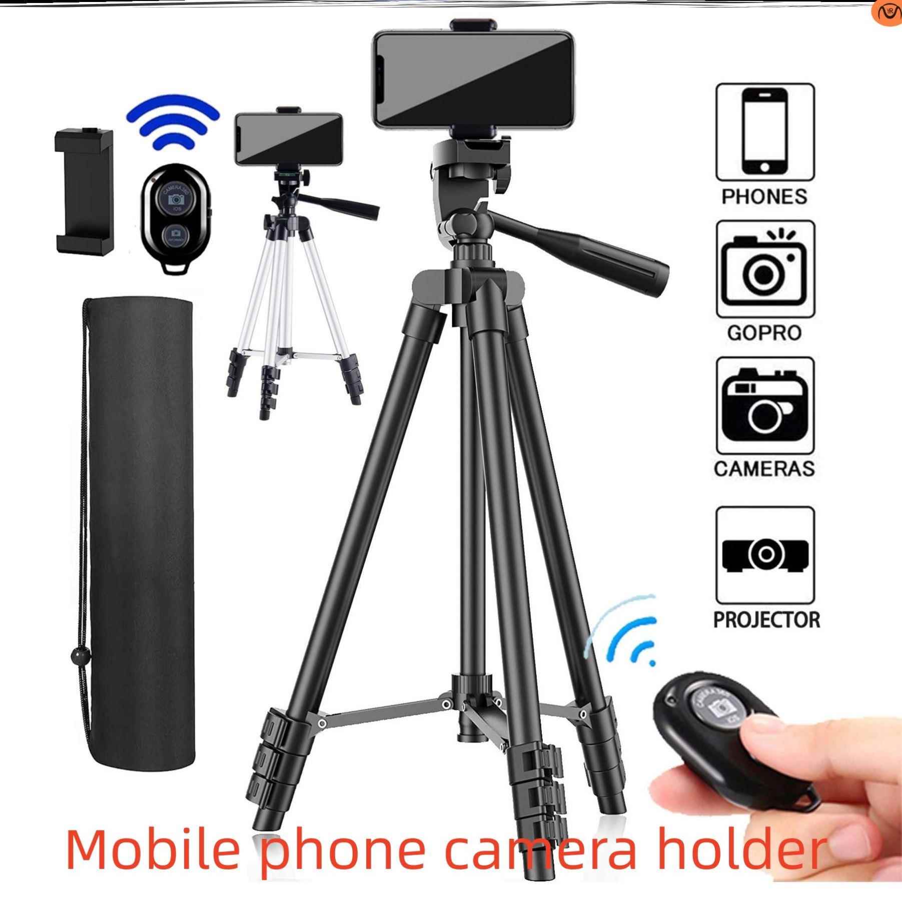 Tripod stand for Phone camera Holder mount Bluetooth remote