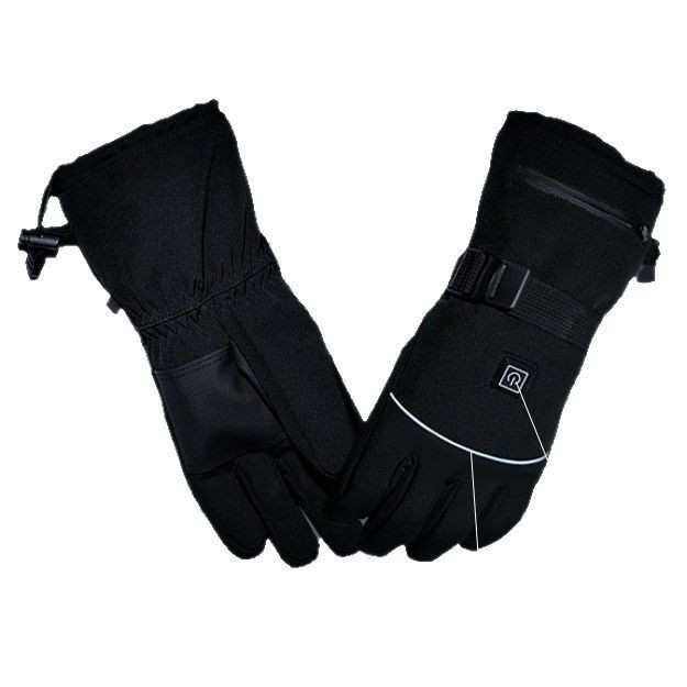 升级款智能发热户外防寒手套全触屏电热三挡调温保暖户外电热手套