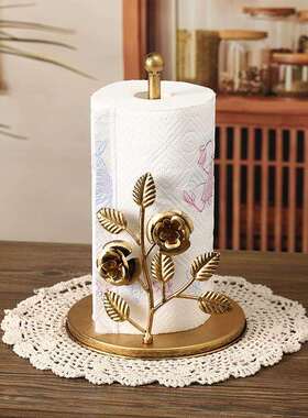 铁艺架厅式纸巾架立桌面抽纸底座餐厅客收纳架家居收纳纸巾卷4231